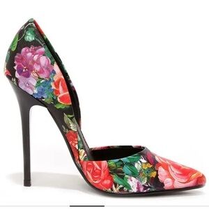 Steve Madden Varcityy Floral Multi D'Orsay Pumps, NWT, size 9